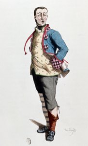 Stenterello, traditionele carnavalsfiguur uit Florence, Italië