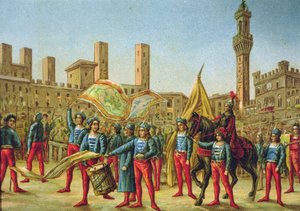 De Palio di Siena door School Italian