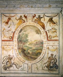 Muur in de badkamer van Cosimo I de