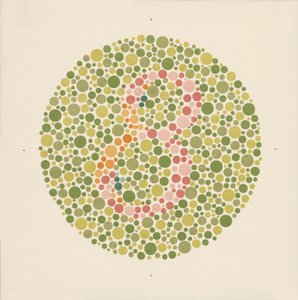 Ishihara kleurentest om kleurenblindheid te detecteren