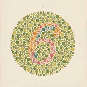 Ishihara kleurentest om kleurenblindheid te detecteren