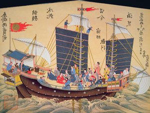 Japanse Koopvaardijschip uit de 18e eeuw