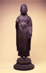 Jizo Bosatsu, Late Heian / Fujiwara Periode door Japanese School