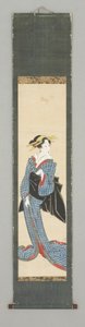 Staande figuur in kimono