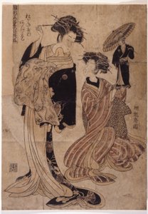 Twee Vrouwen door School Japanese