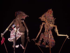 Wayang Kulit. Javaanse poppen. Jean François Hubert Collectie. Parijs
