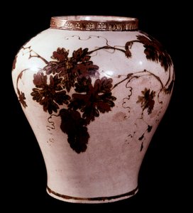 Koreaanse kunst: porseleinen pot uit de Yi-periode door School Korean