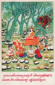 Temiya Jakata (gravure, ca. 1910) door School Laotian