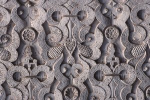 Detail van een muur, gebouwd door de Saadians in 1565