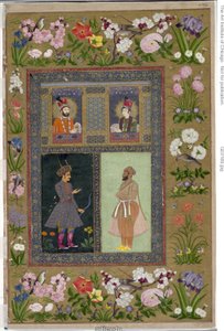 Pagina uit het St. Petersburg Album, door School Mughal