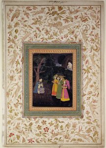 Sultan Ibrahim Adham van Balkh met engelen, Johnson Album VI, nr. 5, ca. 1770-80