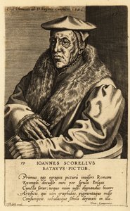 Portret van Jan van Scorel, Nederlandse schilder