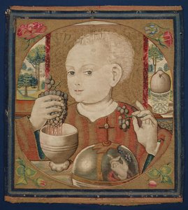 Het kind Jezus perst de wijn van de eucharistie, ca. 1500