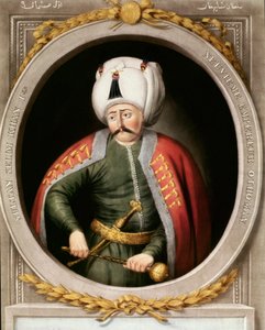 Portret van de negende Ottomaanse sultan Selim I (1470-1520) door School Ottoman