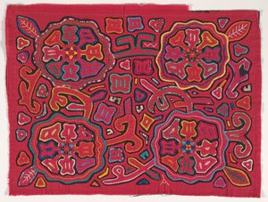 Shirt paneel (mola), Kuna volk, San Blas-eilanden, ca. 1950s door School Panamanian