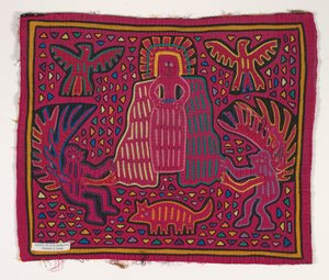 Shirt paneel (mola), Kuna volk, San Blas-eilanden, ca. 1950s door School Panamanian