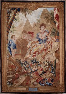 Afrika (Serie van de vijf continenten). Wandtapijt van een Russische meester door School Russian