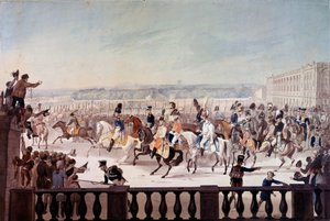 Alexander I (1777-1825) op Parijs Place de la Concorde