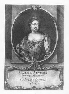 Catharina I van Rusland (gravure)