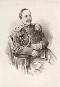Graaf Nikolai Ignatiev, Russische soldaat, politicus en diplomaat (gravure) door School Russian