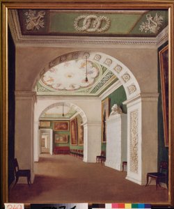 Set kamers in het Stroganov-paleis in Sint-Petersburg door School Russian