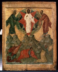 De transfiguratie van Jezus door School Russian