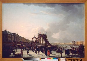 De achtbaan op de Neva in Sint-Petersburg