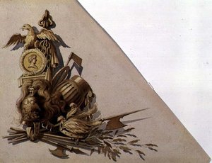 Neoklassieke wapentrofeeën, Rusland, c.1825 door School Russian