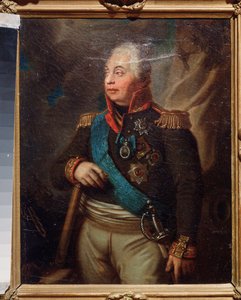 Portret van maarschalk Prins Mikhail Koutouzov door School Russian
