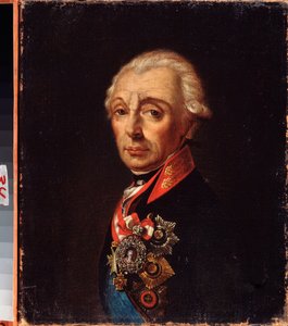 Portret van veldmaarschalk prins Alexander Suvorov