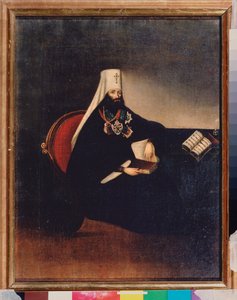 Portret van metropoliet Filaret van Moskou (1782-1867) door School Russian