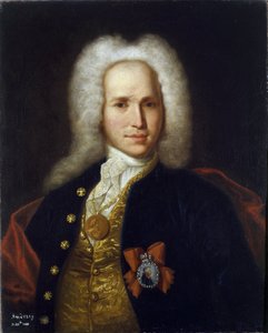 Portret van wetenschapper, militair ingenieur en uitvinder Andrey Nartov
