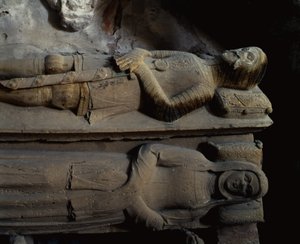 Detail van een sarcofaag