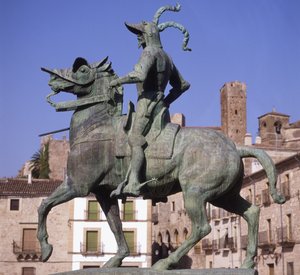 Ruiterstandbeeld van Francisco Pizarro (c.1478-1541)