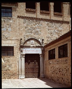 Uitzicht op het museumhuis van de schilder Dominikos Theotokopoulos genaamd El Greco door School Spanish