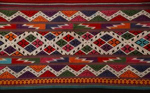 Detail van Tai Lu-stof door School Thai