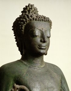 Staande Boeddha, uit Buriram (detail)