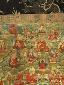 (detail) van de Derde Panchen Lama Losan Penden Yeshe