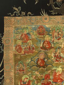 (detail) van de derde Panchen Lama Losan Penden Yeshe door School Tibetan