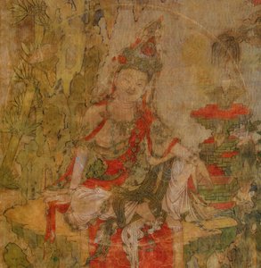Tibetaanse cultuur: Water en Maan Kuan-Yin (Guanyin) door School Tibetan
