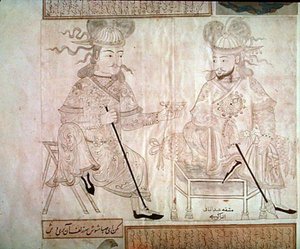 Twee mannen in gesprek, uit Album 2162 door School Turkish