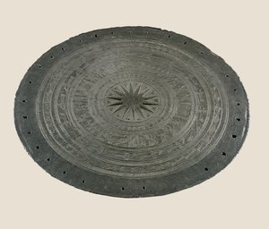Detail van de bovenkant van Dong Son drum, 2e-1e eeuw BC (brons)