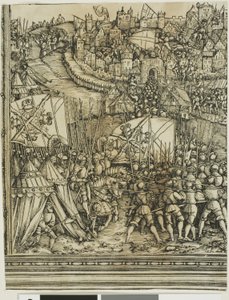 De campagne in Hongarije, uit De Triomfboog van Maximiliaan I