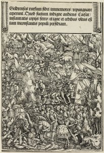 De tweede oorlog in Gelre, uit De triomfboog van Maximiliaan I