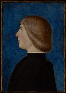 Portret van een Jongeman, tweede helft van de 15e eeuw door School of Ferrare