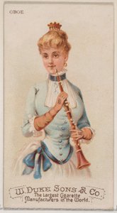 Hobo, uit de serie Muziekinstrumenten N82 voor Duke merk sigaretten, 1888