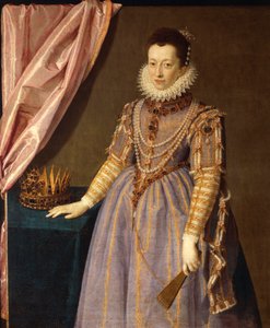 Portret van Christine van Lotharingen, vrouw van Groothertog Ferdinando I de 