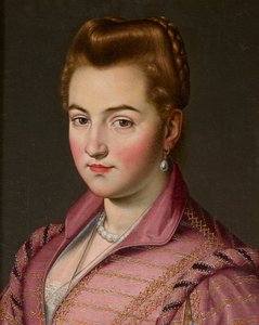 Een dame van het Huis van Parma, mogelijk Costanza Colonna door Scipione (1550 98) (attr. to) Pulzone