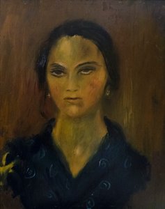 Portret van een jonge vrouw door Scipione Gino Bonichi