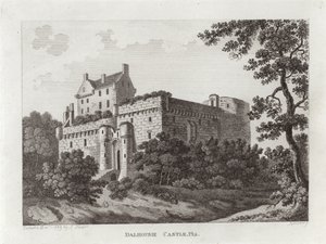Kasteel Dalhousie door Scottish School
